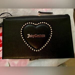 Juicy Couture Black Love Never Dies Wristlet NWT